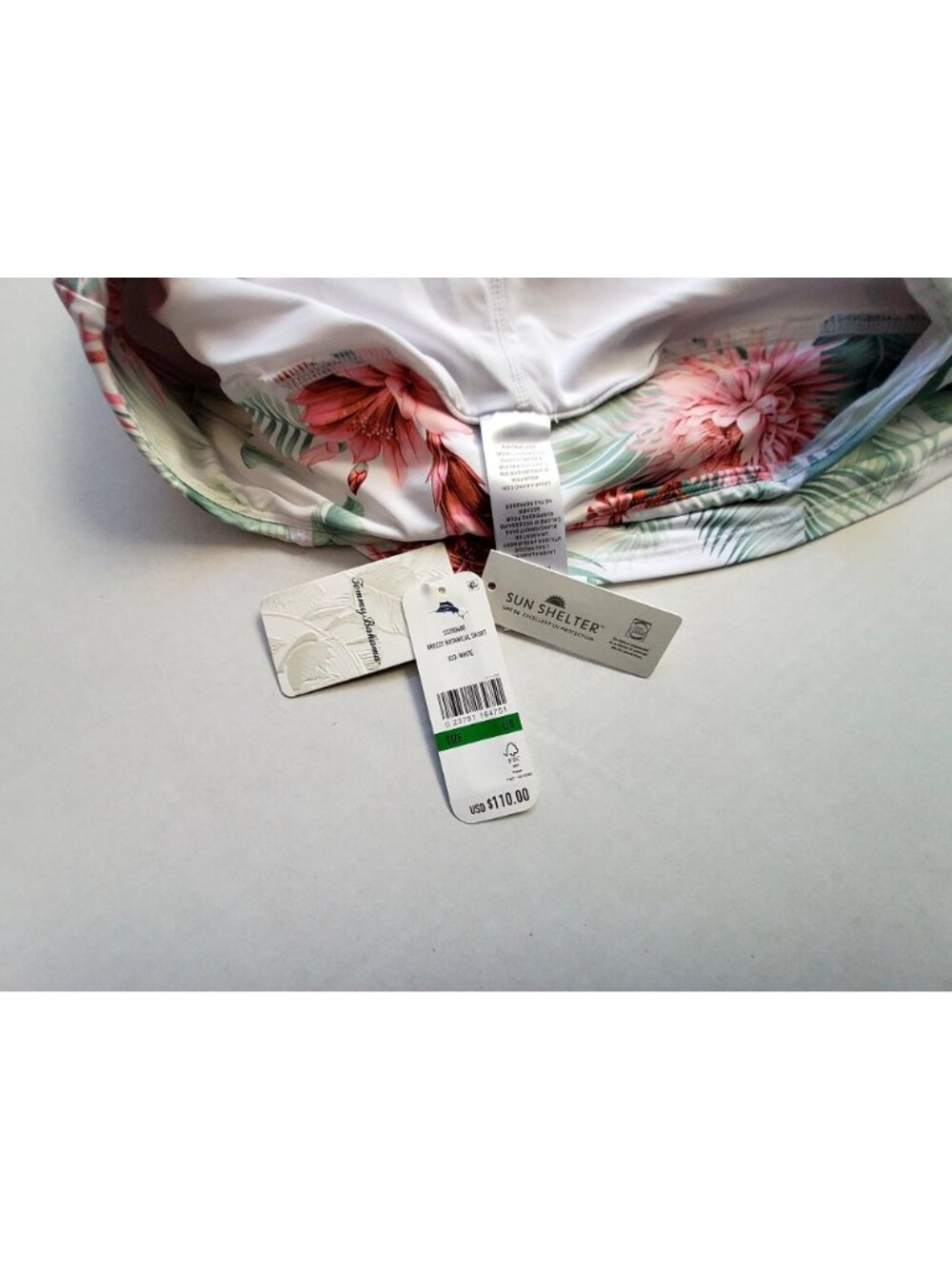 Tommy Bahama Breezy Botanical Womens Skort With Sun Shelter UPF 50 Protection L - Picture 7 of 11